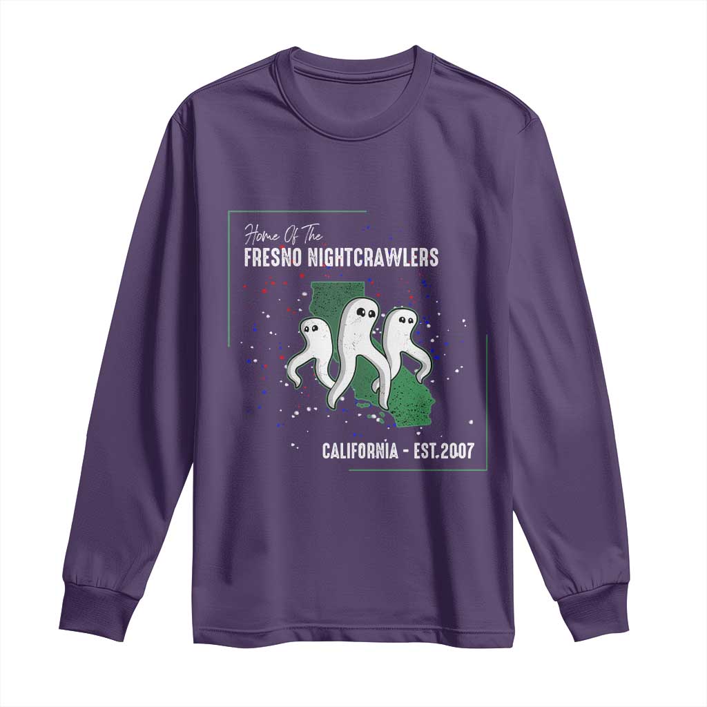 Fresno Nightcrawlers Long Sleeve Shirt Home Of California Cryptid Gift - Wonder Print Shop