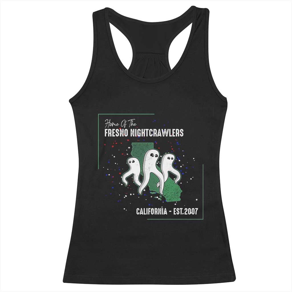 Fresno Nightcrawlers Racerback Tank Top Home Of California Cryptid Gift - Wonder Print Shop