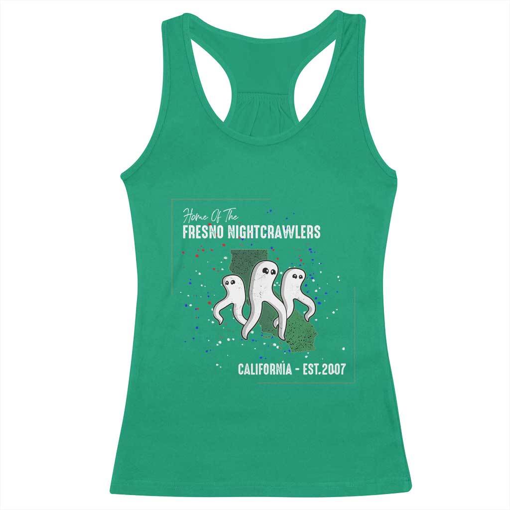 Fresno Nightcrawlers Racerback Tank Top Home Of California Cryptid Gift - Wonder Print Shop