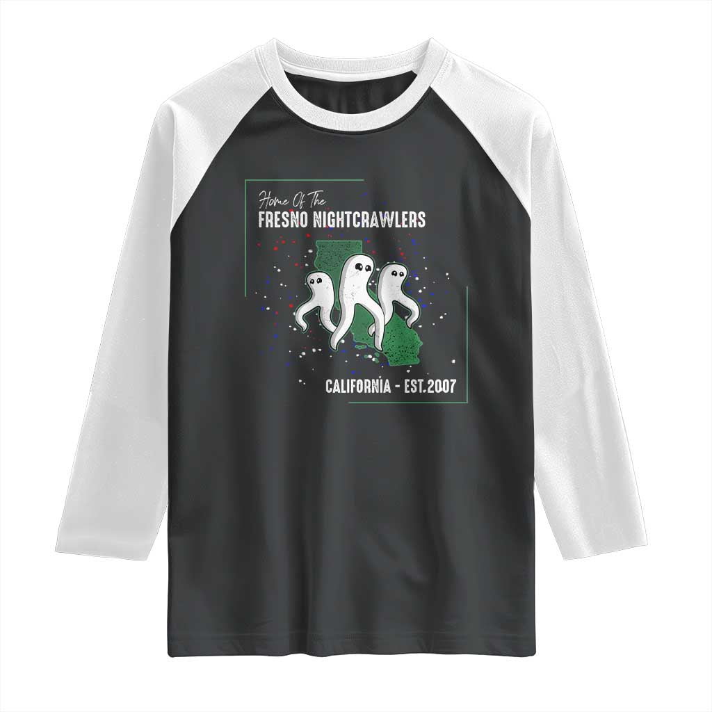 Fresno Nightcrawlers Raglan Shirt Home Of California Cryptid Gift - Wonder Print Shop
