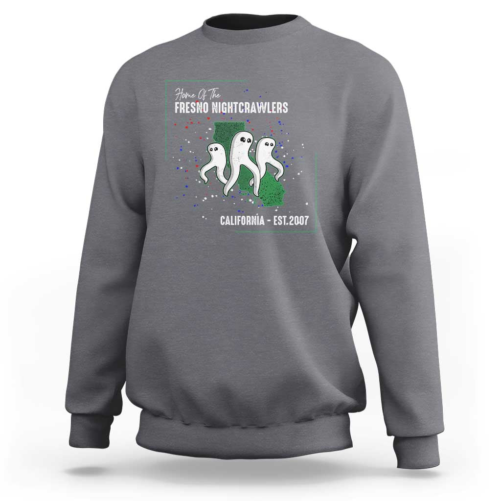 Fresno Nightcrawlers Sweatshirt Home Of California Cryptid Gift - Wonder Print Shop