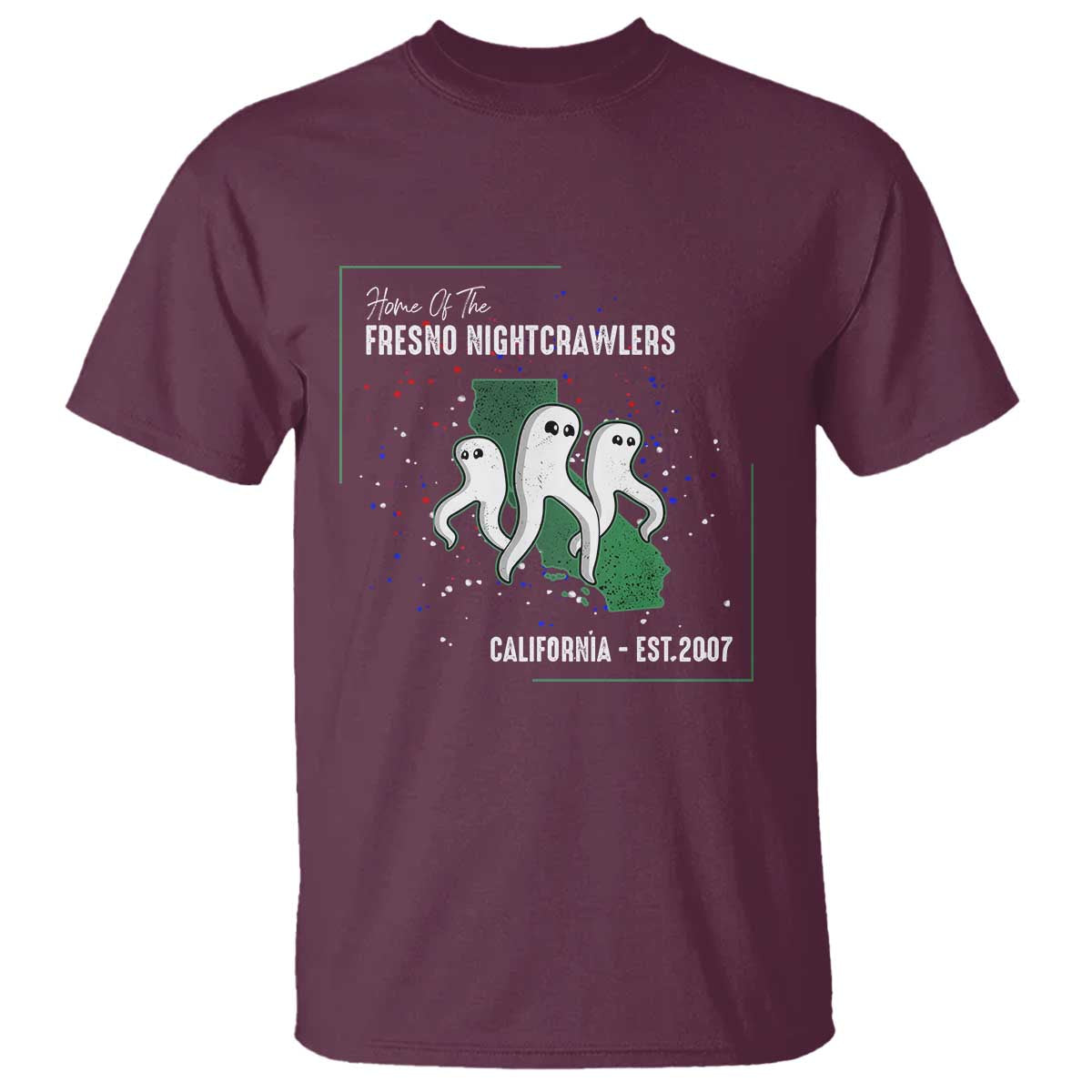 Fresno Nightcrawlers T Shirt Home Of California Cryptid Gift - Wonder Print Shop