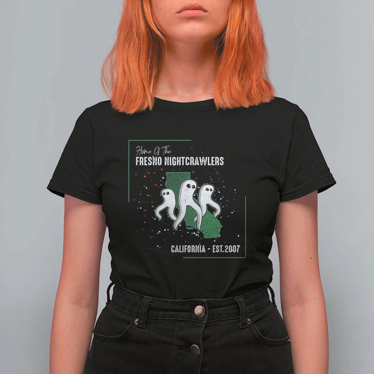 Fresno Nightcrawlers T Shirt For Women Home Of California Cryptid Gift - Wonder Print Shop