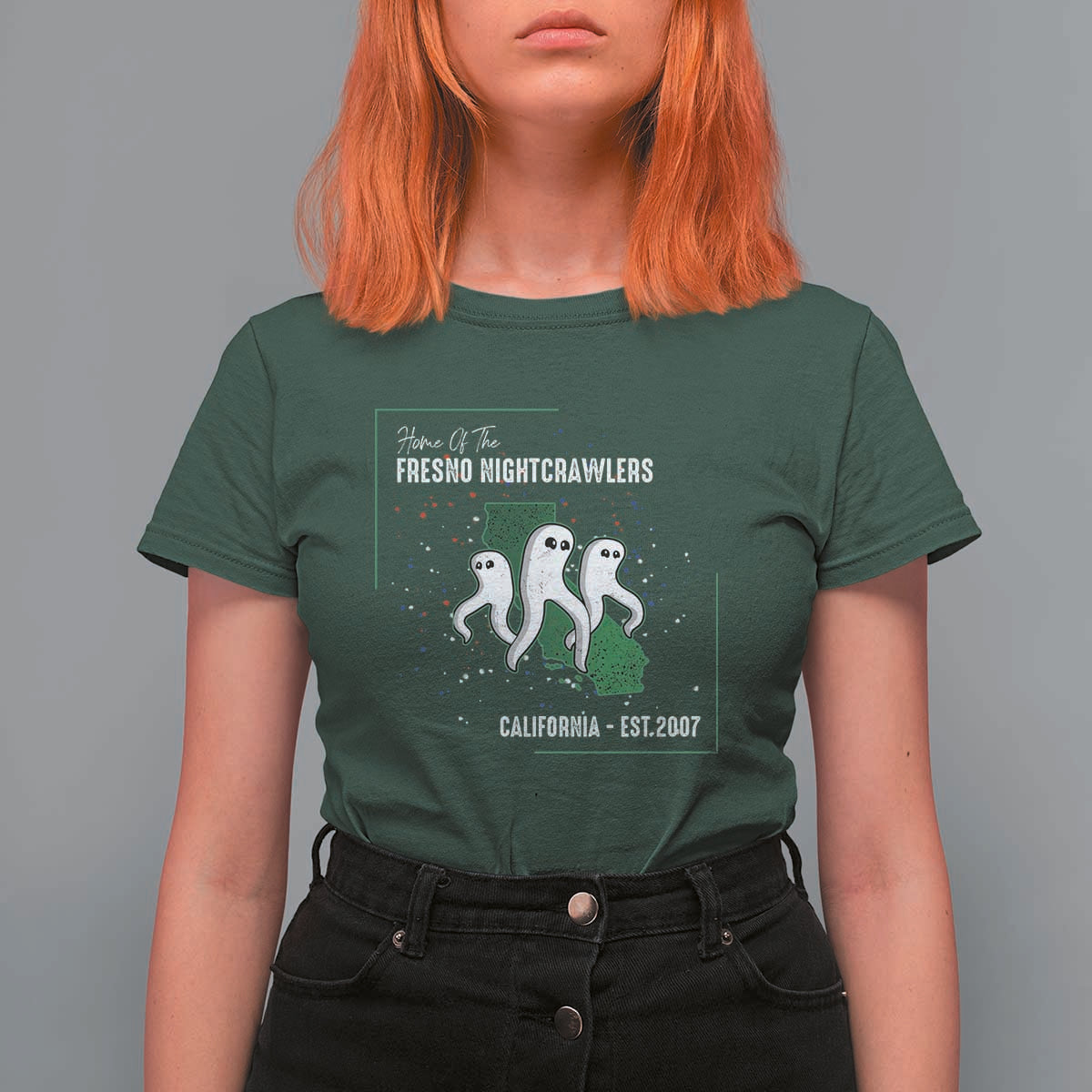 Fresno Nightcrawlers T Shirt For Women Home Of California Cryptid Gift - Wonder Print Shop