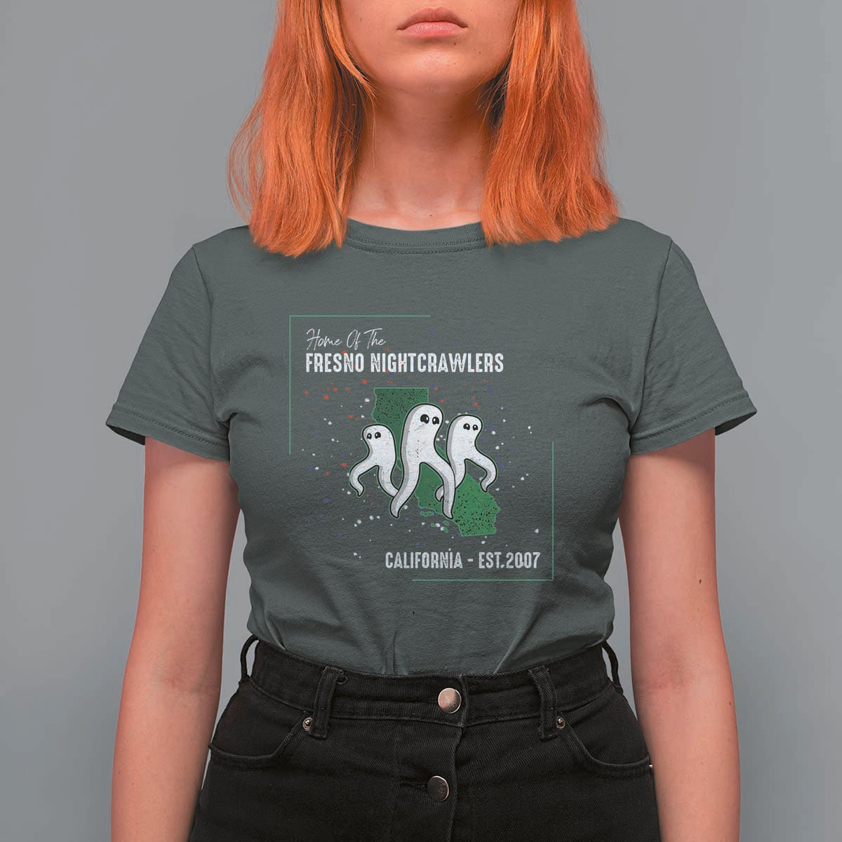 Fresno Nightcrawlers T Shirt For Women Home Of California Cryptid Gift - Wonder Print Shop