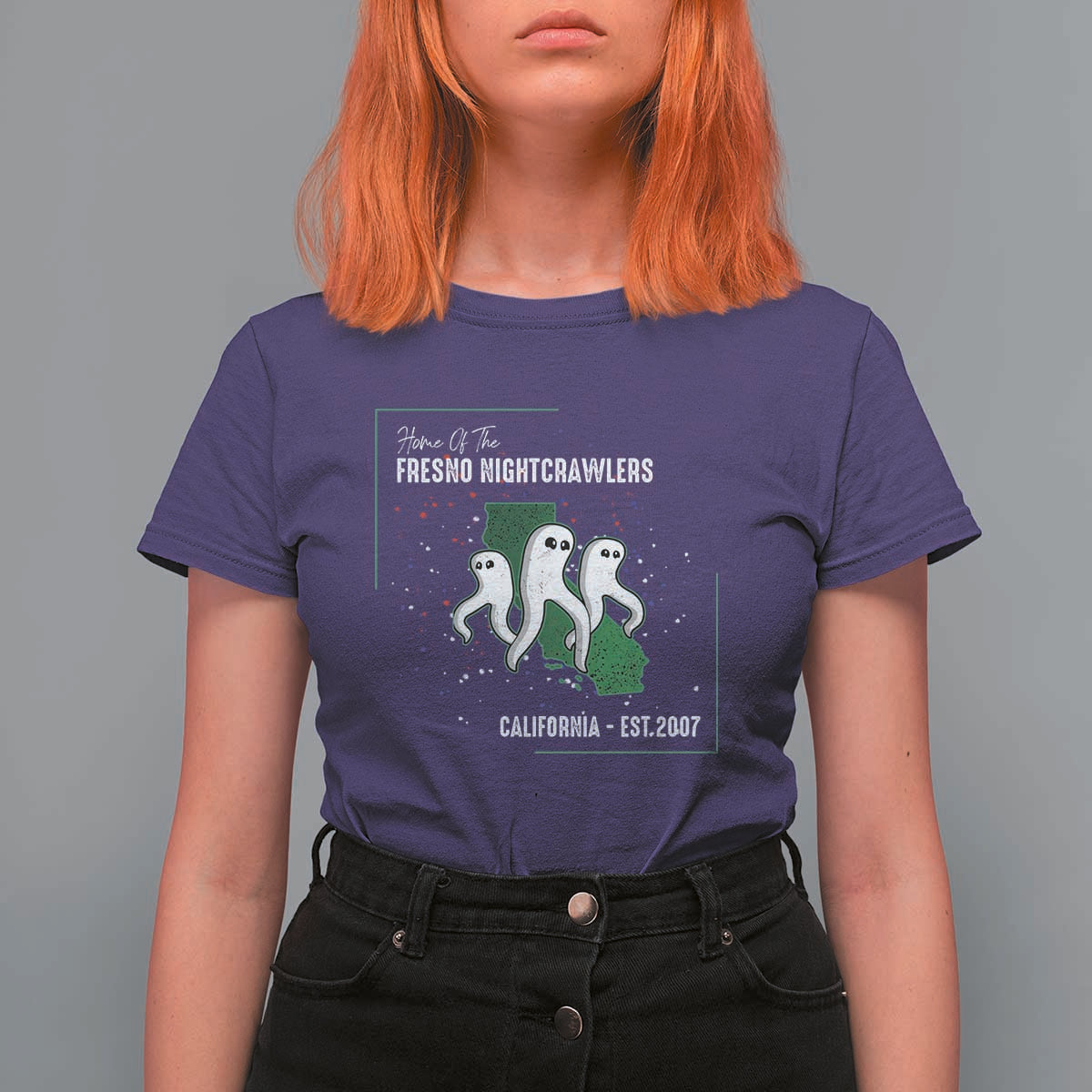 Fresno Nightcrawlers T Shirt For Women Home Of California Cryptid Gift - Wonder Print Shop