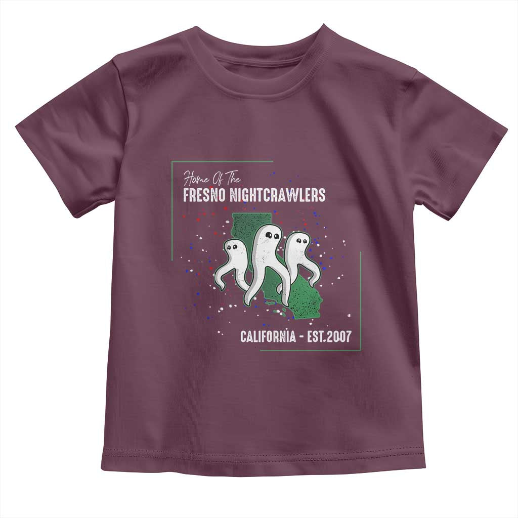Fresno Nightcrawlers Toddler T Shirt Home Of California Cryptid Gift - Wonder Print Shop