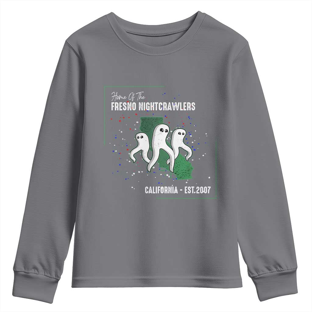 Fresno Nightcrawlers Youth Sweatshirt Home Of California Cryptid Gift - Wonder Print Shop