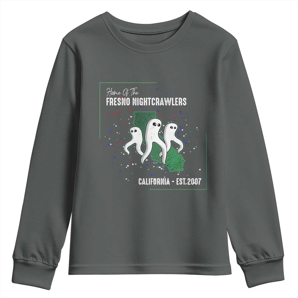 Fresno Nightcrawlers Youth Sweatshirt Home Of California Cryptid Gift - Wonder Print Shop