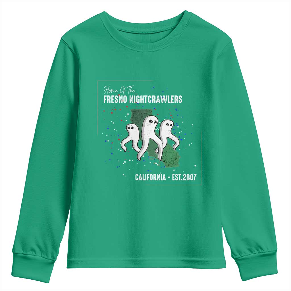 Fresno Nightcrawlers Youth Sweatshirt Home Of California Cryptid Gift - Wonder Print Shop