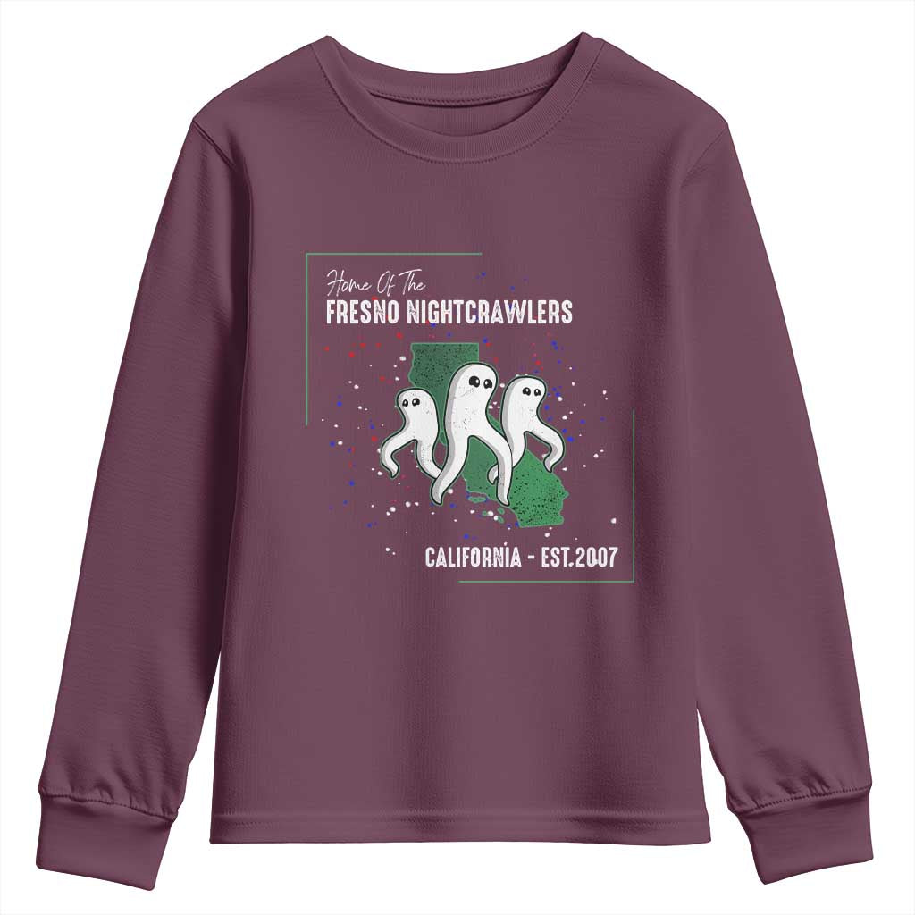 Fresno Nightcrawlers Youth Sweatshirt Home Of California Cryptid Gift - Wonder Print Shop