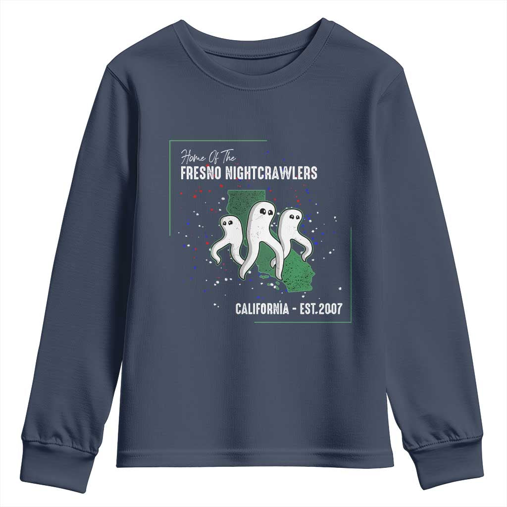 Fresno Nightcrawlers Youth Sweatshirt Home Of California Cryptid Gift - Wonder Print Shop