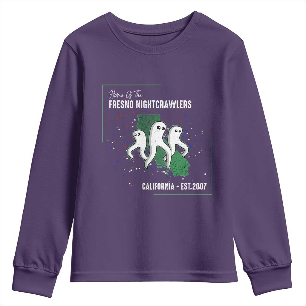 Fresno Nightcrawlers Youth Sweatshirt Home Of California Cryptid Gift - Wonder Print Shop