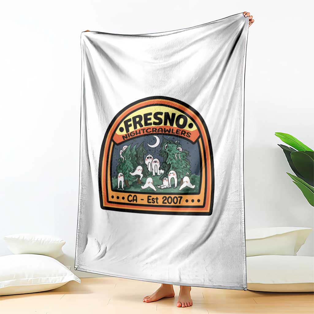 Fresno Nightcrawlers Folklore Gift Throw Blanket Home Of California Cryptids - Wonder Print Shop