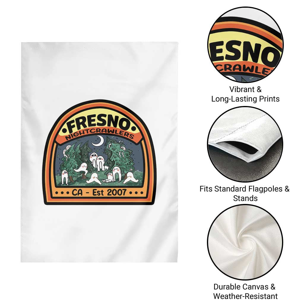 Fresno Nightcrawlers Folklore Gift Garden Flag Home Of California Cryptids - Wonder Print Shop