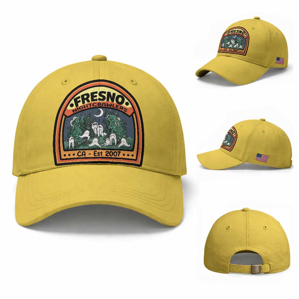 Fresno Nightcrawlers Folklore Gift Baseball Cap Home Of California Cryptids
