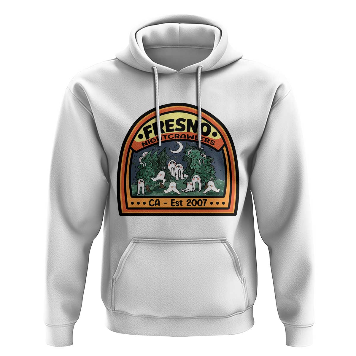 Fresno Nightcrawlers Folklore Gift Hoodie Home Of California Cryptids - Wonder Print Shop