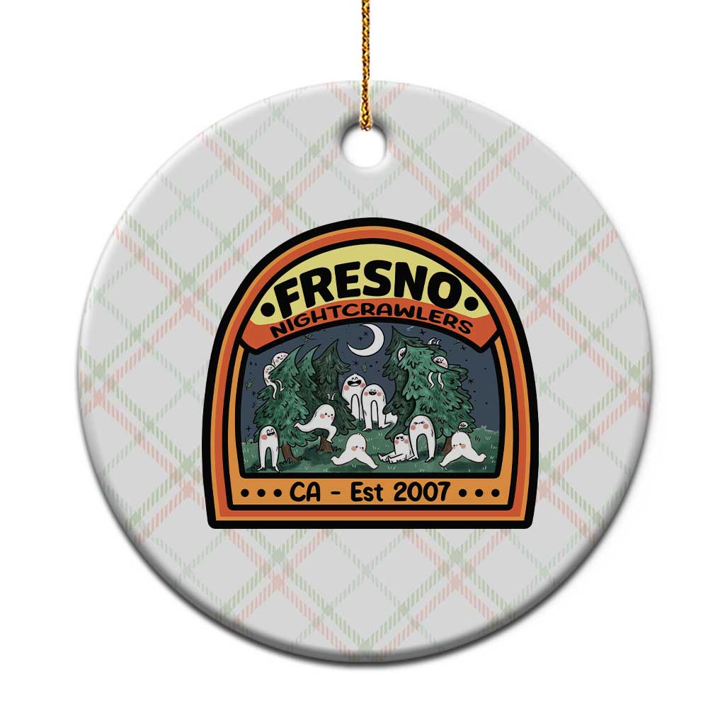 Fresno Nightcrawlers Folklore Gift Ceramic Ornament Home Of California Cryptids - Wonder Print Shop