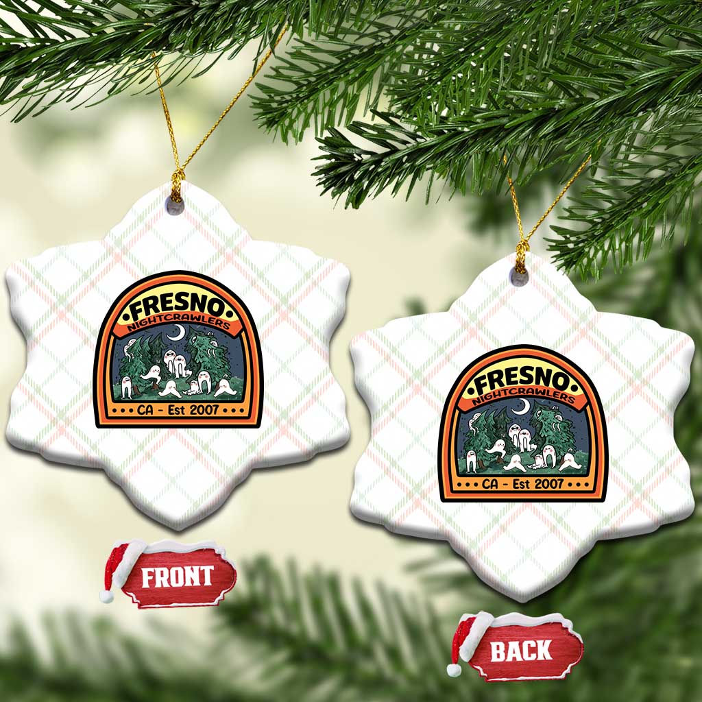 Fresno Nightcrawlers Folklore Gift Ceramic Ornament Home Of California Cryptids - Wonder Print Shop