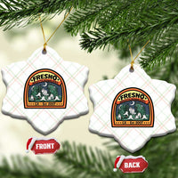 Fresno Nightcrawlers Folklore Gift Ceramic Ornament Home Of California Cryptids - Wonder Print Shop