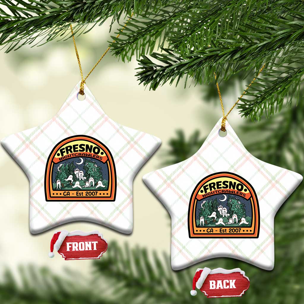 Fresno Nightcrawlers Folklore Gift Ceramic Ornament Home Of California Cryptids - Wonder Print Shop