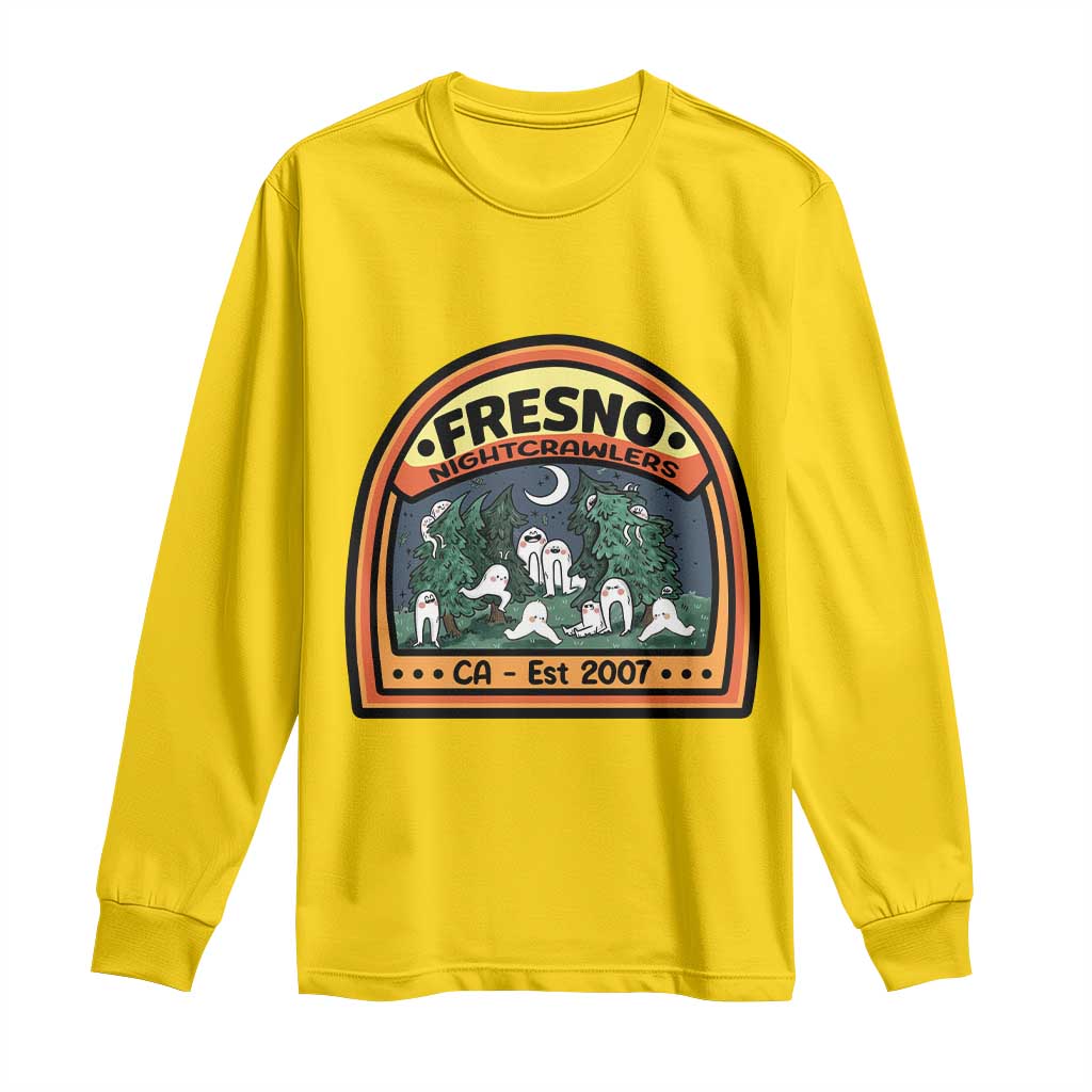 Fresno Nightcrawlers Folklore Gift Long Sleeve Shirt Home Of California Cryptids - Wonder Print Shop