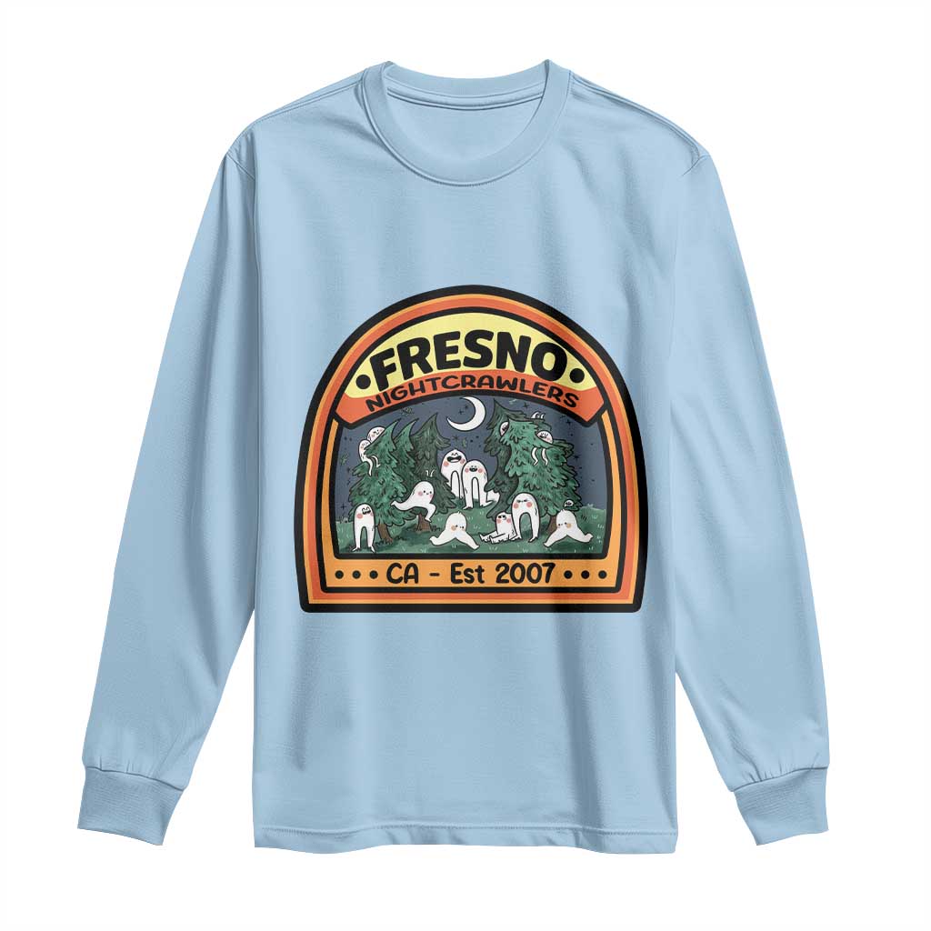 Fresno Nightcrawlers Folklore Gift Long Sleeve Shirt Home Of California Cryptids - Wonder Print Shop