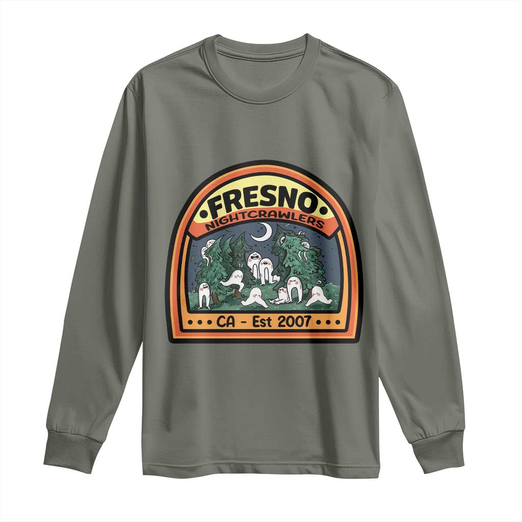 Fresno Nightcrawlers Folklore Gift Long Sleeve Shirt Home Of California Cryptids - Wonder Print Shop