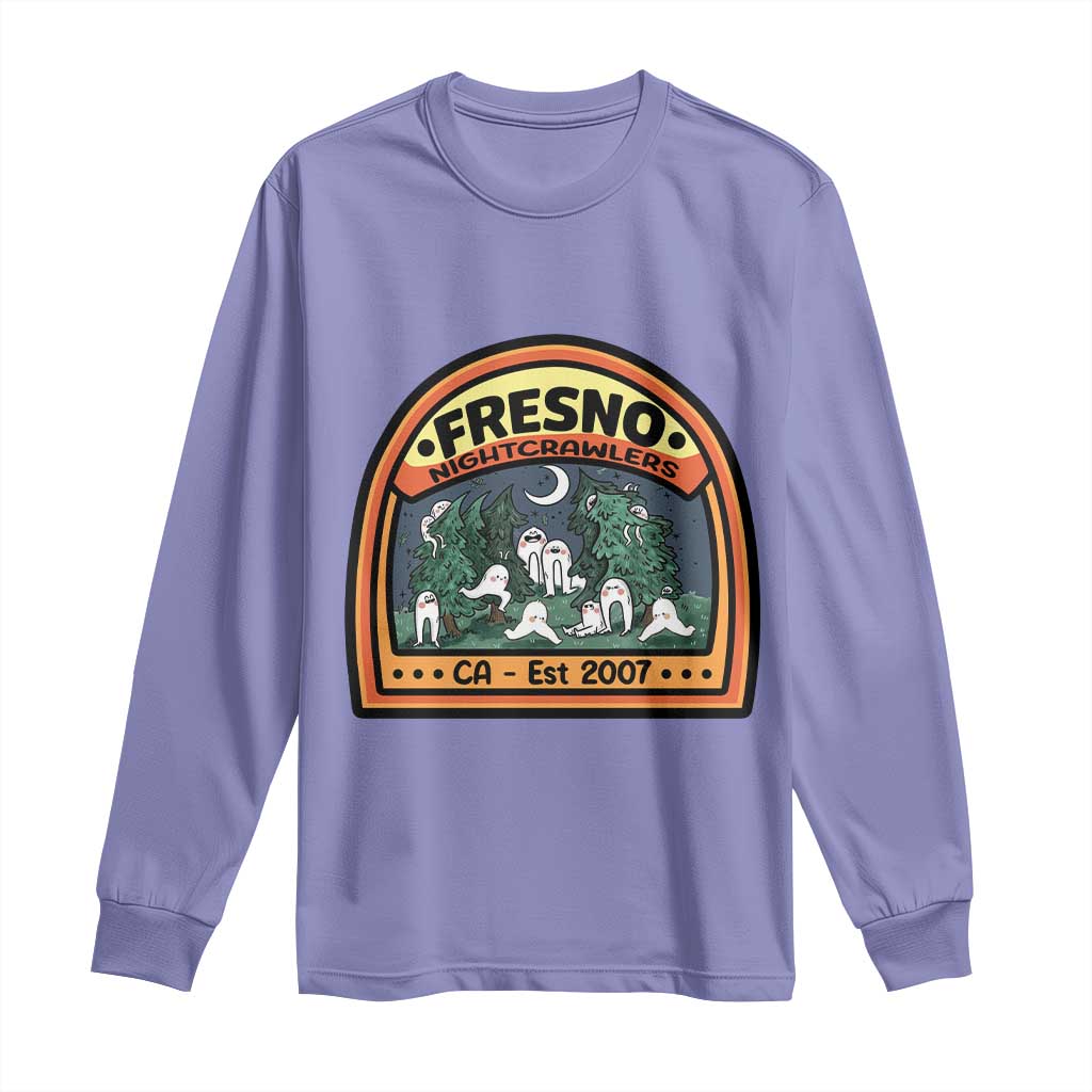 Fresno Nightcrawlers Folklore Gift Long Sleeve Shirt Home Of California Cryptids - Wonder Print Shop