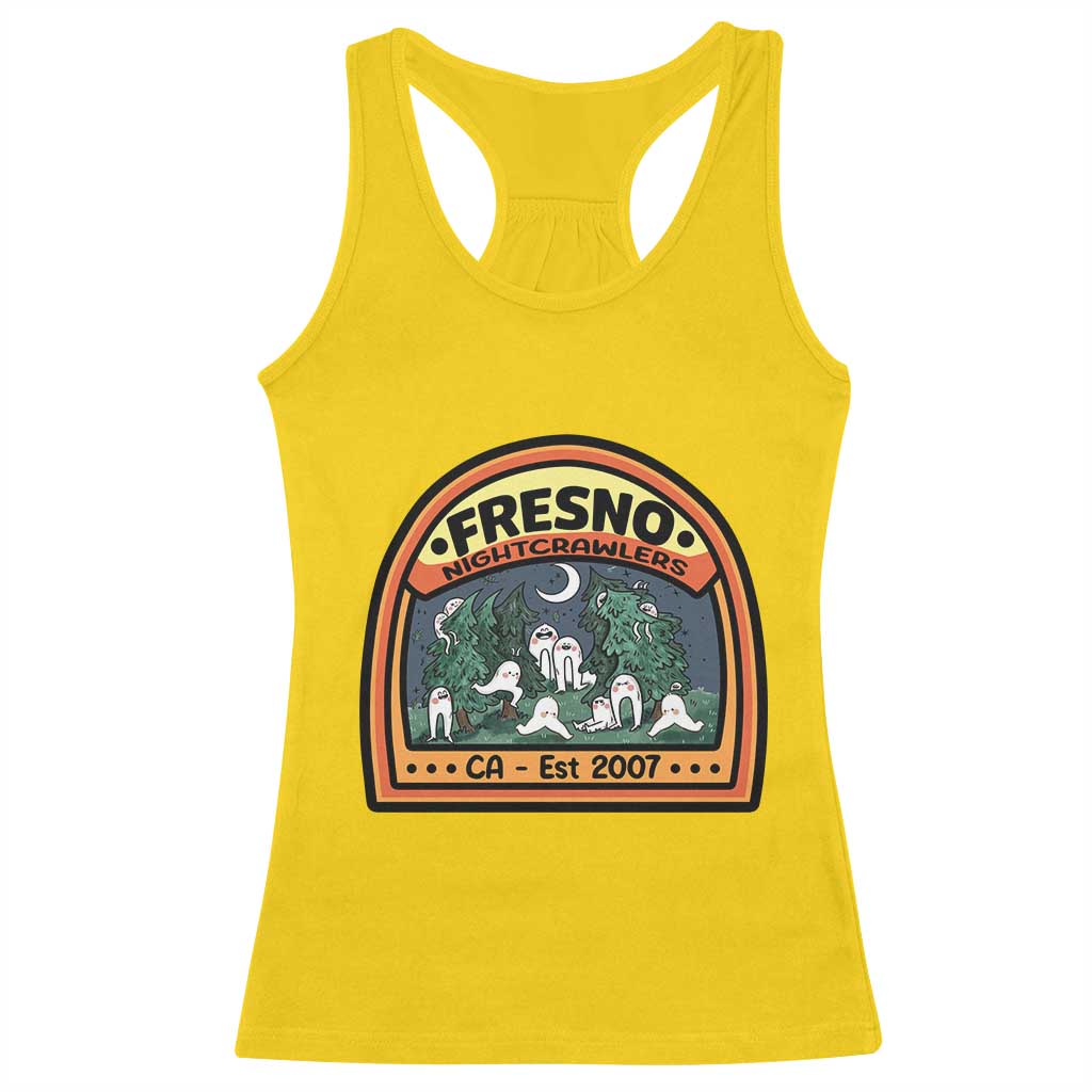 Fresno Nightcrawlers Folklore Gift Racerback Tank Top Home Of California Cryptids - Wonder Print Shop