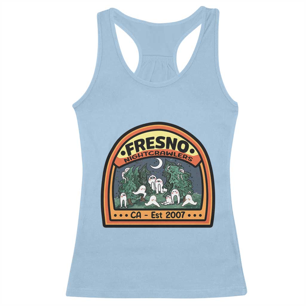 Fresno Nightcrawlers Folklore Gift Racerback Tank Top Home Of California Cryptids - Wonder Print Shop
