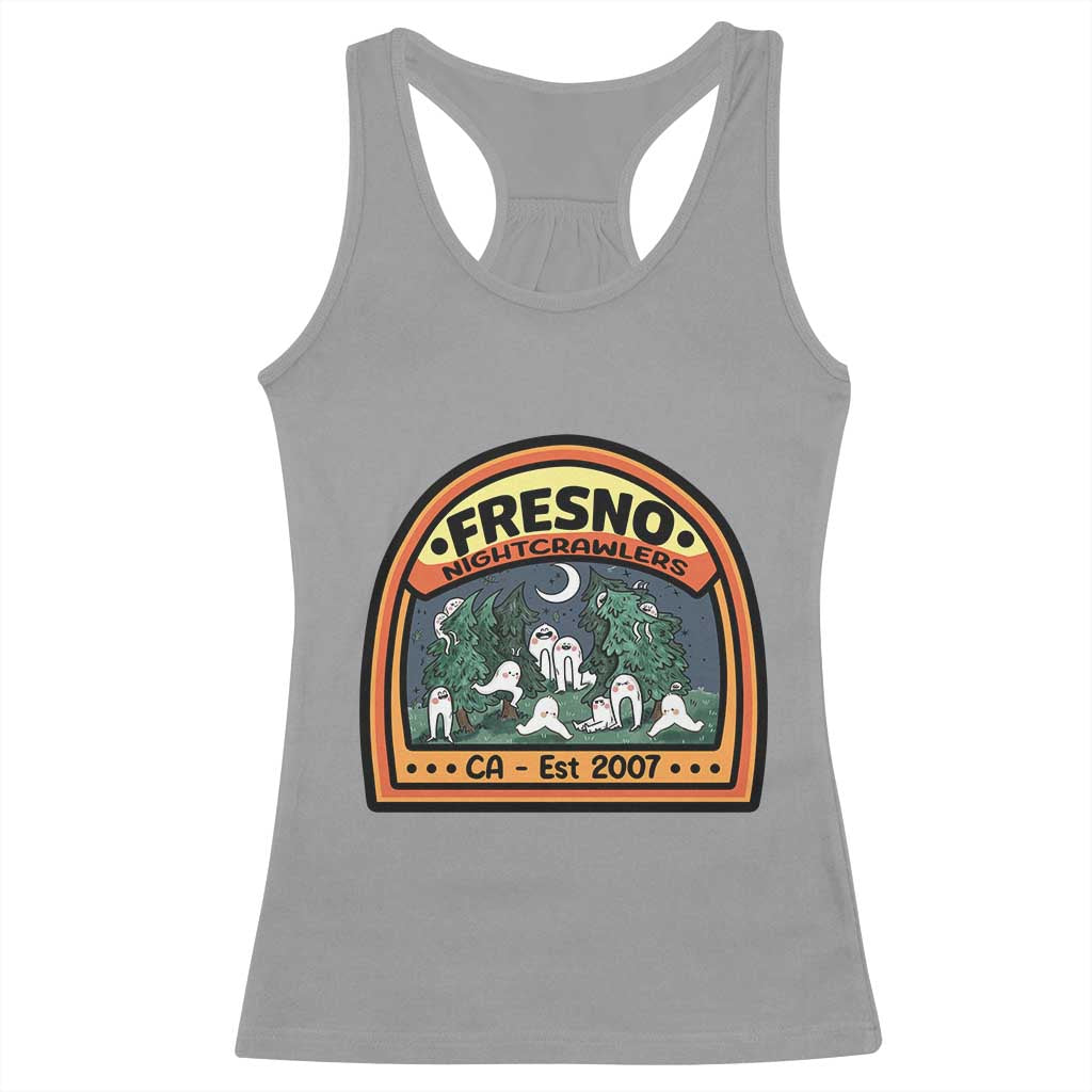 Fresno Nightcrawlers Folklore Gift Racerback Tank Top Home Of California Cryptids - Wonder Print Shop