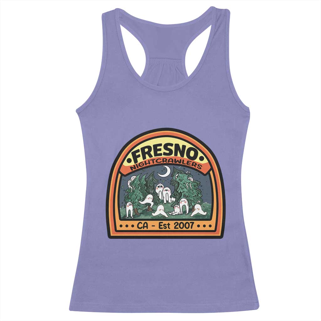 Fresno Nightcrawlers Folklore Gift Racerback Tank Top Home Of California Cryptids - Wonder Print Shop