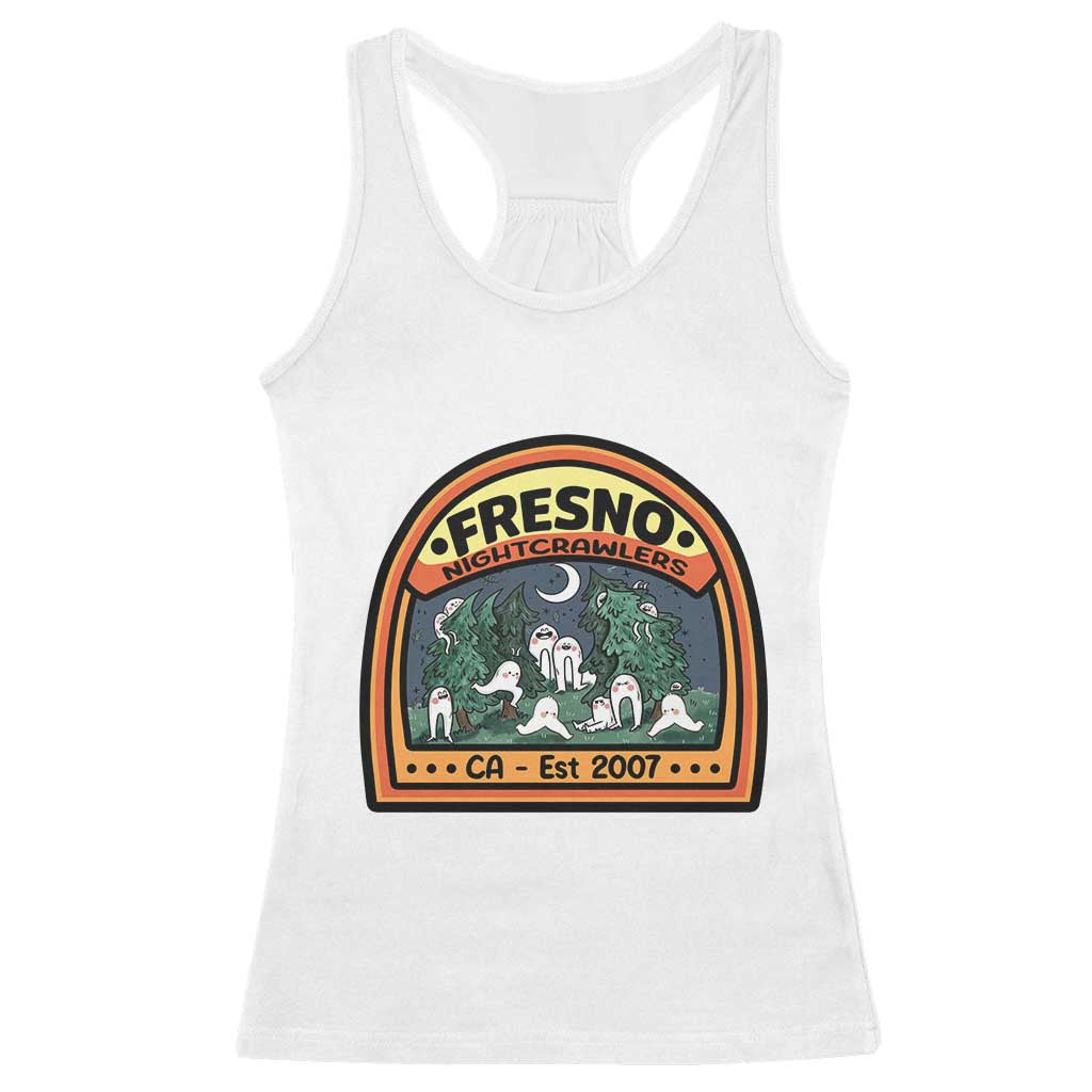 Fresno Nightcrawlers Folklore Gift Racerback Tank Top Home Of California Cryptids - Wonder Print Shop