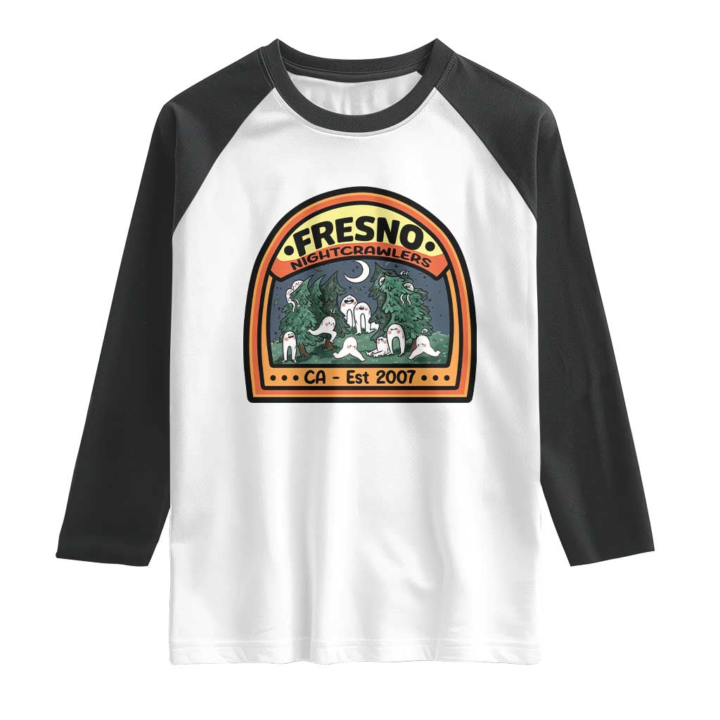Fresno Nightcrawlers Folklore Gift Raglan Shirt Home Of California Cryptids - Wonder Print Shop