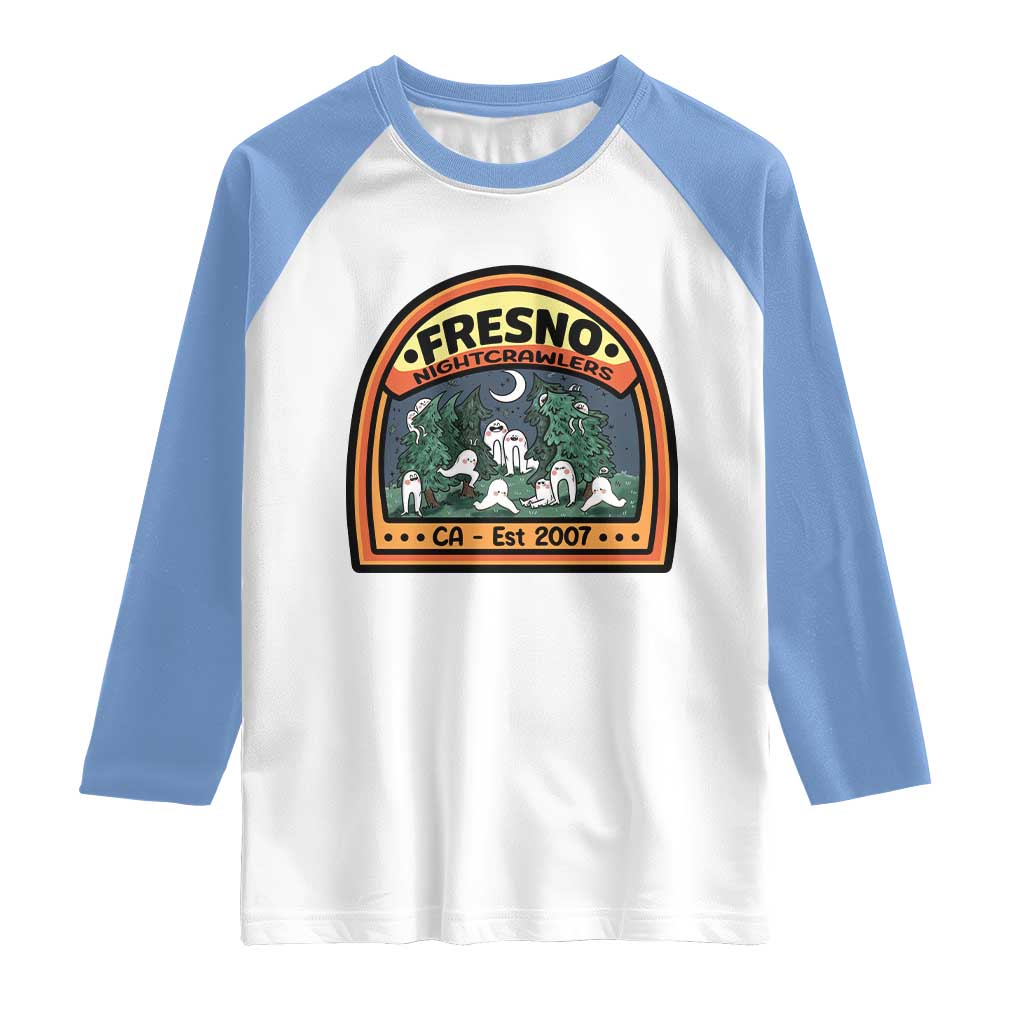 Fresno Nightcrawlers Folklore Gift Raglan Shirt Home Of California Cryptids - Wonder Print Shop