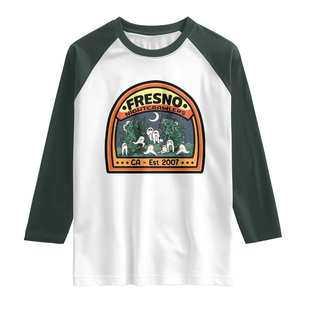 Fresno Nightcrawlers Folklore Gift Raglan Shirt Home Of California Cryptids - Wonder Print Shop