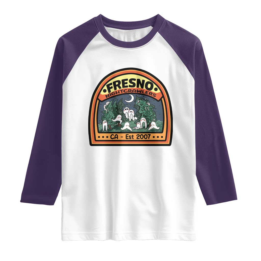 Fresno Nightcrawlers Folklore Gift Raglan Shirt Home Of California Cryptids - Wonder Print Shop