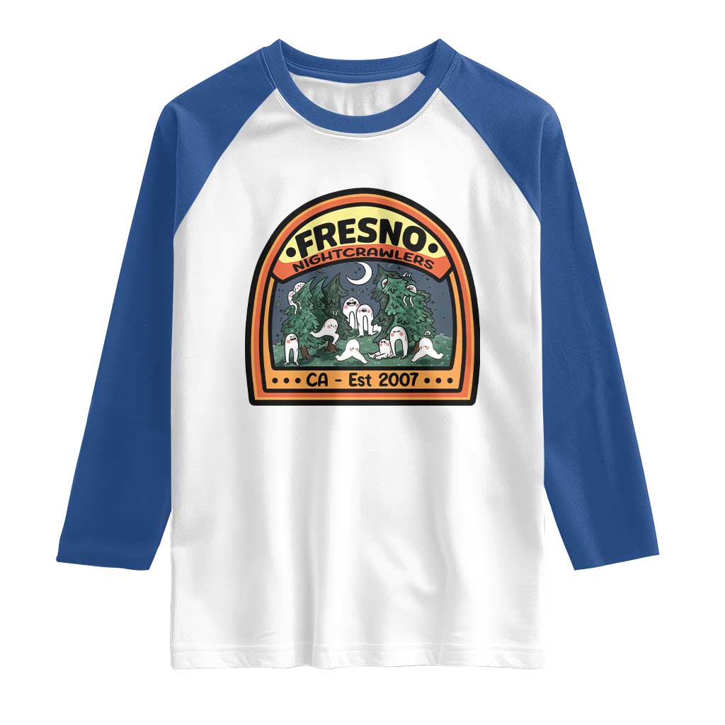 Fresno Nightcrawlers Folklore Gift Raglan Shirt Home Of California Cryptids - Wonder Print Shop