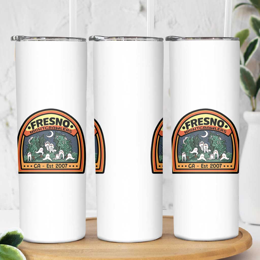 Fresno Nightcrawlers Folklore Gift Skinny Tumbler Home Of California Cryptids - Wonder Print Shop