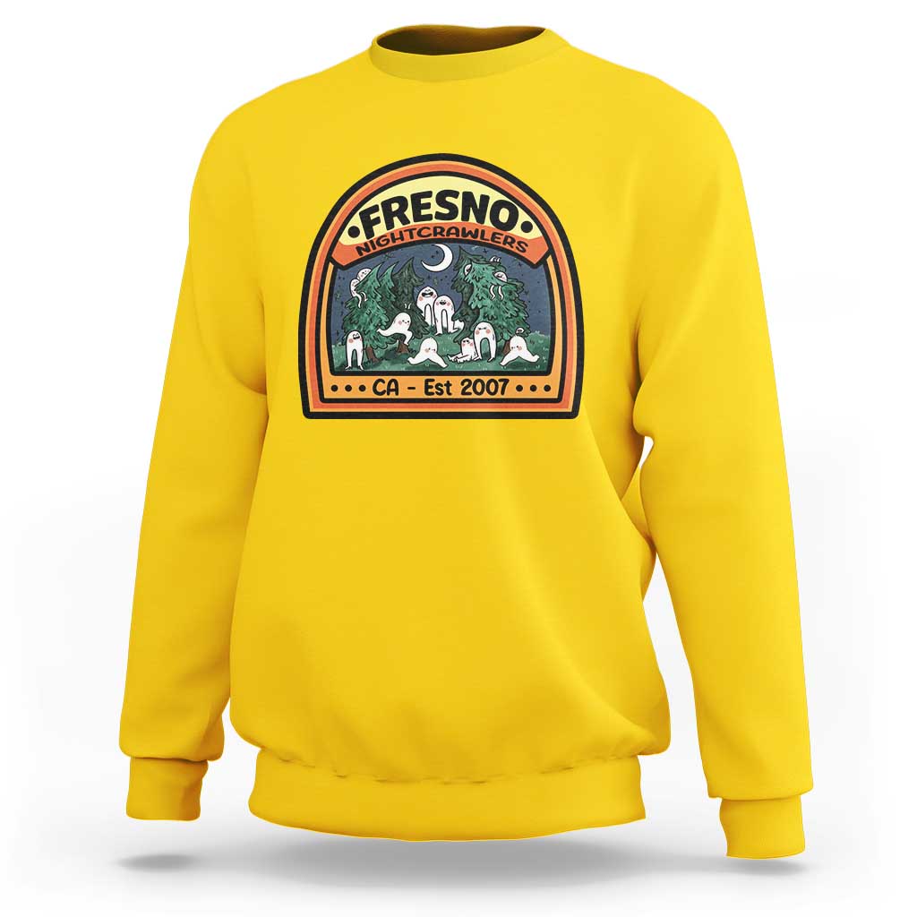 Fresno Nightcrawlers Folklore Gift Sweatshirt Home Of California Cryptids - Wonder Print Shop