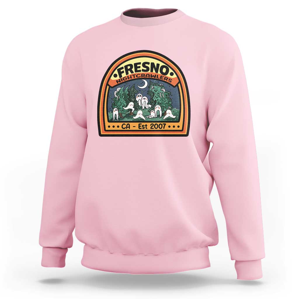 Fresno Nightcrawlers Folklore Gift Sweatshirt Home Of California Cryptids - Wonder Print Shop