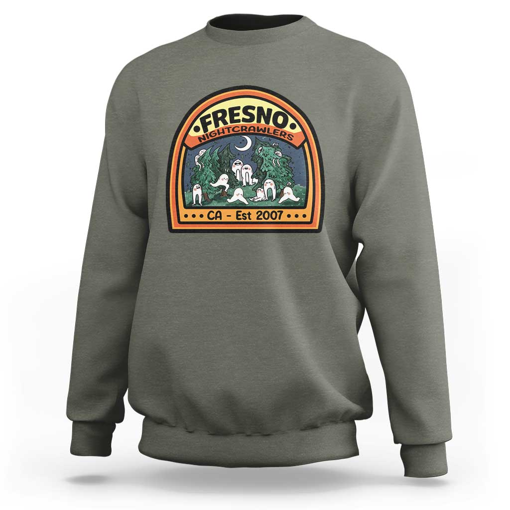 Fresno Nightcrawlers Folklore Gift Sweatshirt Home Of California Cryptids - Wonder Print Shop
