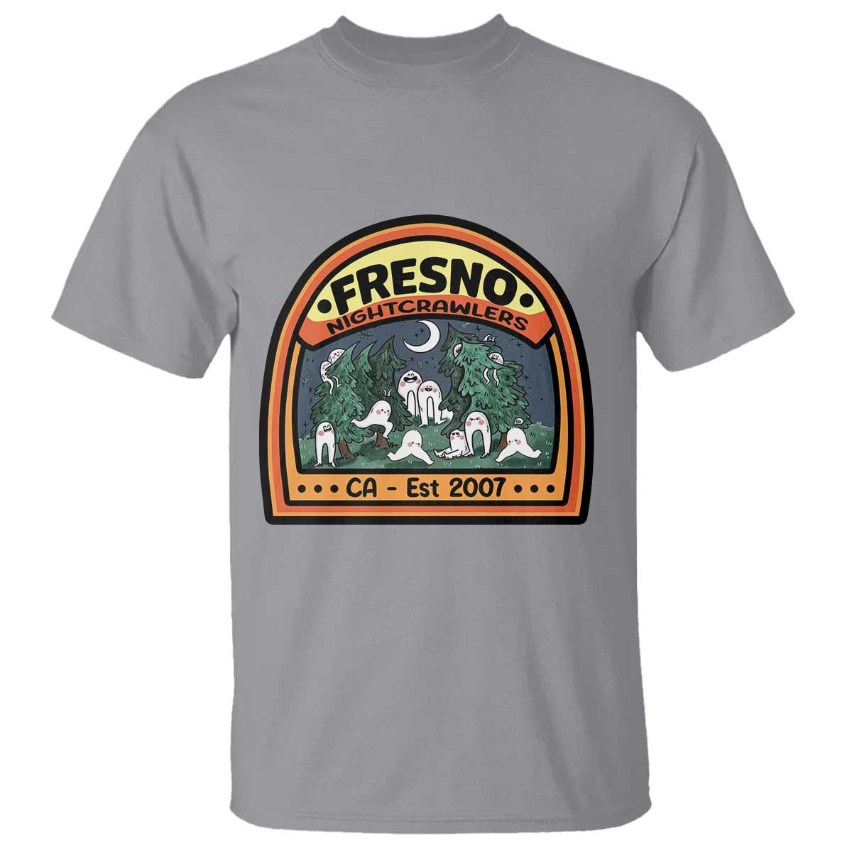 Fresno Nightcrawlers Folklore Gift T Shirt Home Of California Cryptids - Wonder Print Shop