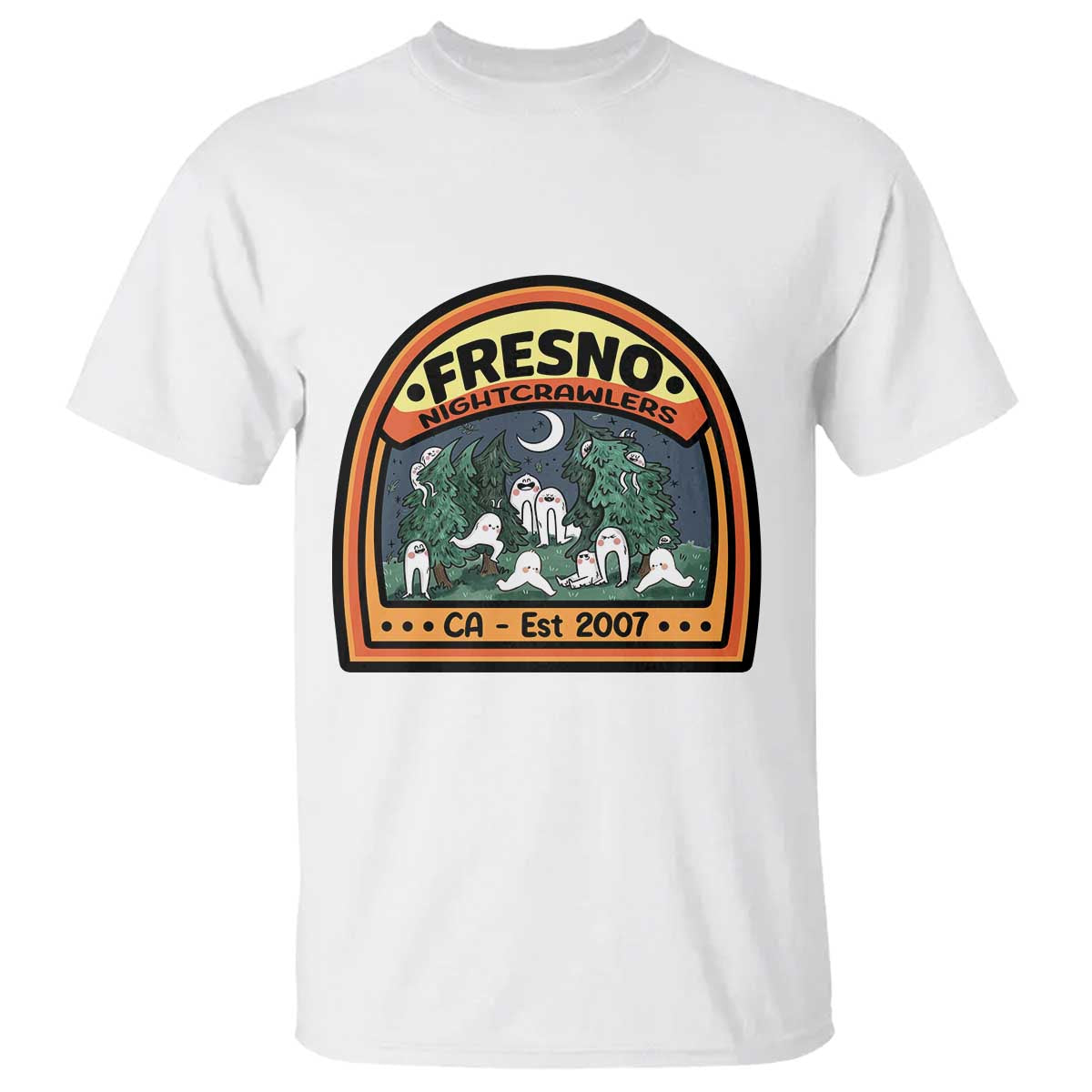 Fresno Nightcrawlers Folklore Gift T Shirt Home Of California Cryptids - Wonder Print Shop