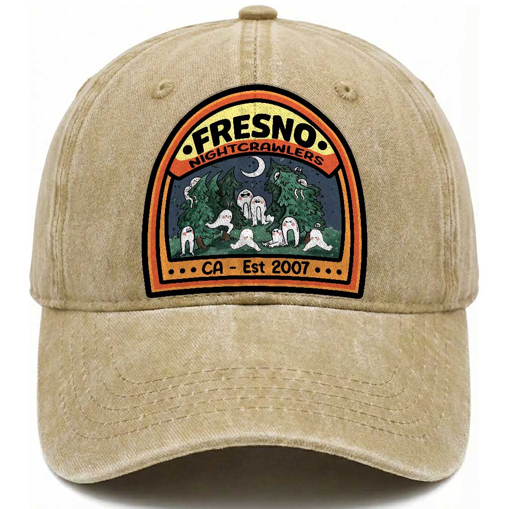 Fresno Nightcrawlers Folklore Gift Washed Cotton Baseball Cap Home Of California Cryptids
