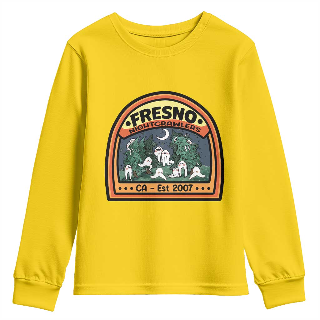 Fresno Nightcrawlers Folklore Gift Youth Sweatshirt Home Of California Cryptids - Wonder Print Shop