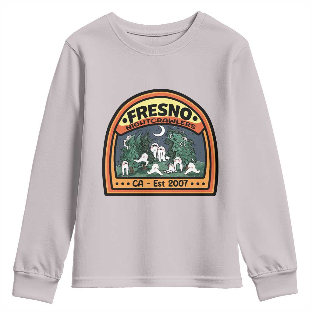 Fresno Nightcrawlers Folklore Gift Youth Sweatshirt Home Of California Cryptids - Wonder Print Shop