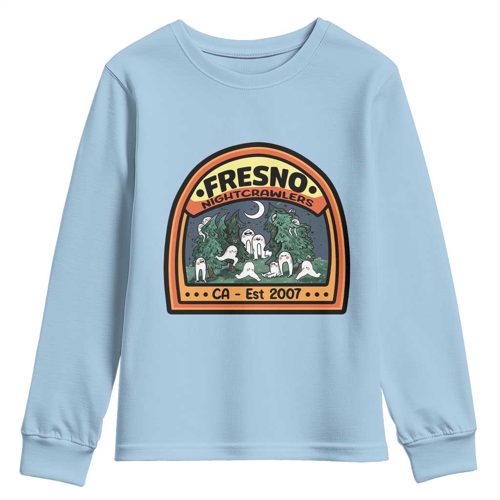 Fresno Nightcrawlers Folklore Gift Youth Sweatshirt Home Of California Cryptids - Wonder Print Shop