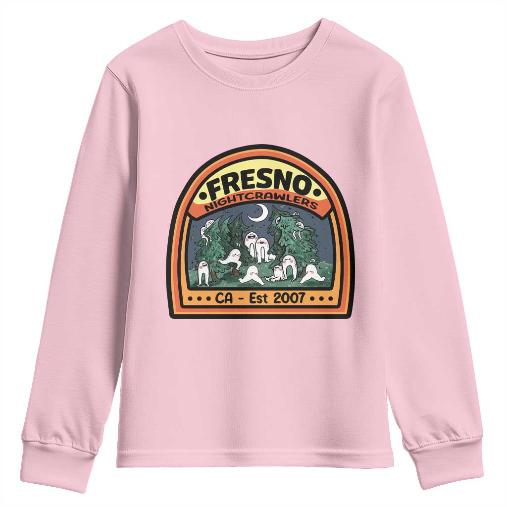 Fresno Nightcrawlers Folklore Gift Youth Sweatshirt Home Of California Cryptids - Wonder Print Shop
